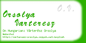 orsolya varteresz business card